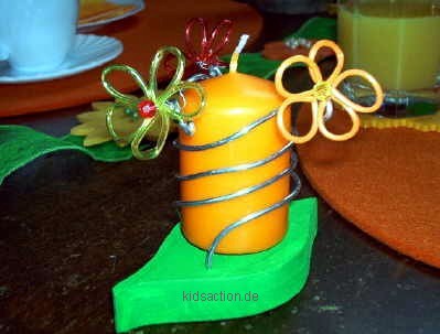 Blumenkerze