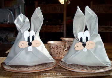 Serviettenklammer Hase