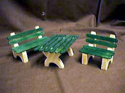 Puppenstuben Gartenmöbel